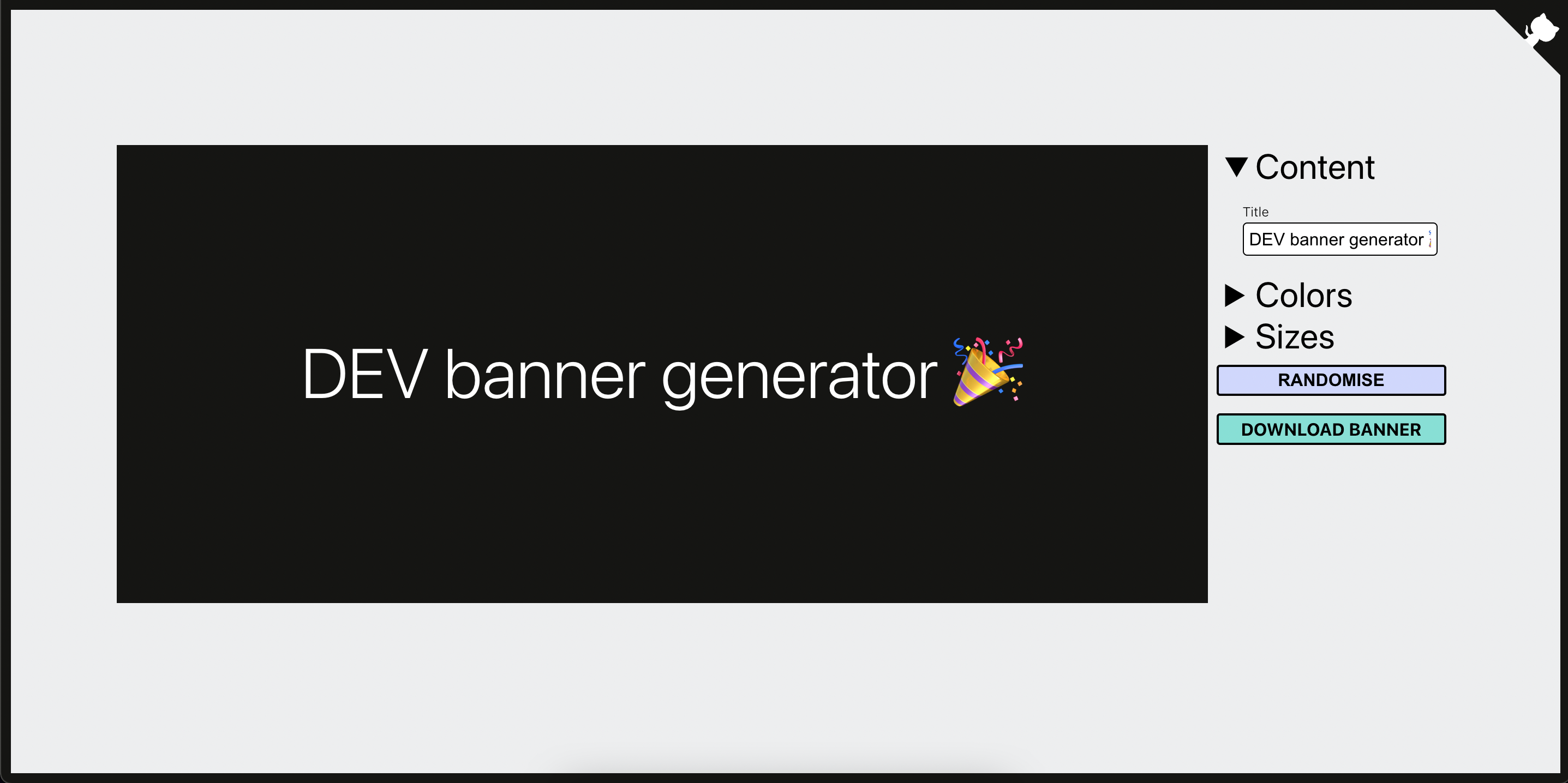 Banner generator